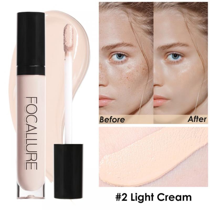FOCALLURE 7 Colors Face Concealer Waterproof Full Coverage Long-lasting Moisturizing Smooth Liquid Foundation Makeup Cosmetics