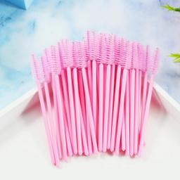 QSTY 50Pcs Crystal StickEyelash Brushes Eyelashes ExtensionsSupplies Makeup Brush Disposable Mascara Wands Applicator Lash Scrub