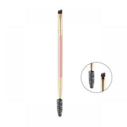 1pcs Two -headed Eyebrow Brush Spiral Diagonal Corner Makeup Brush Wood Handle Easy To Carry Beautiful Makeup Tools Beauty