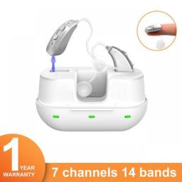 New Rechargeable Hearing Aid Digital Hearing Aids For Deafness Invisible Sound Amplifier Elderly Smart Noise Reduction Audifonos