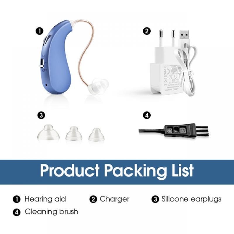 MoreHope Hearing aids, Digital Rechargeable Hearing Amplifier for Seniors,Mini hear aid,Audifonos for the deaf ear hearing