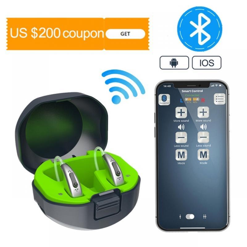 20 channel Rechargeable Hearing Aid BTE Hearing Aids Adjustable Tone Sound Amplifier Portable Deaf Elderly digital Hearing Aid