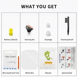 T12 Hearing Aids Audifonos For Deafness/Elderly Adjustable Micro Wireless Mini Size Invisible Hearing Aid Ear Sound Amplifier