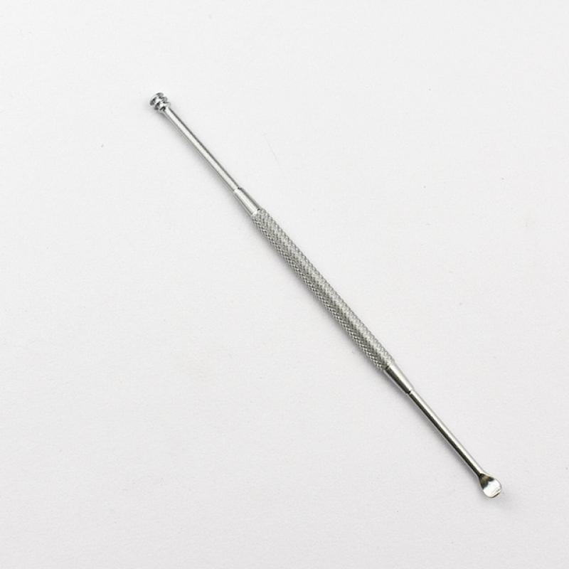 Stainless Steel Double Head Ear Cleaner Spoon Spiral Ear Pick Spoon Earwax Remover Cleaning Tool Ear Care Ear Clean Tool