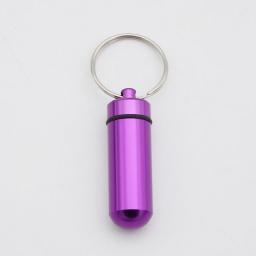 Waterproof Aluminum Pill Box Case Bottle Cache Drug Holder Container Keychain Medicine Box Health Care