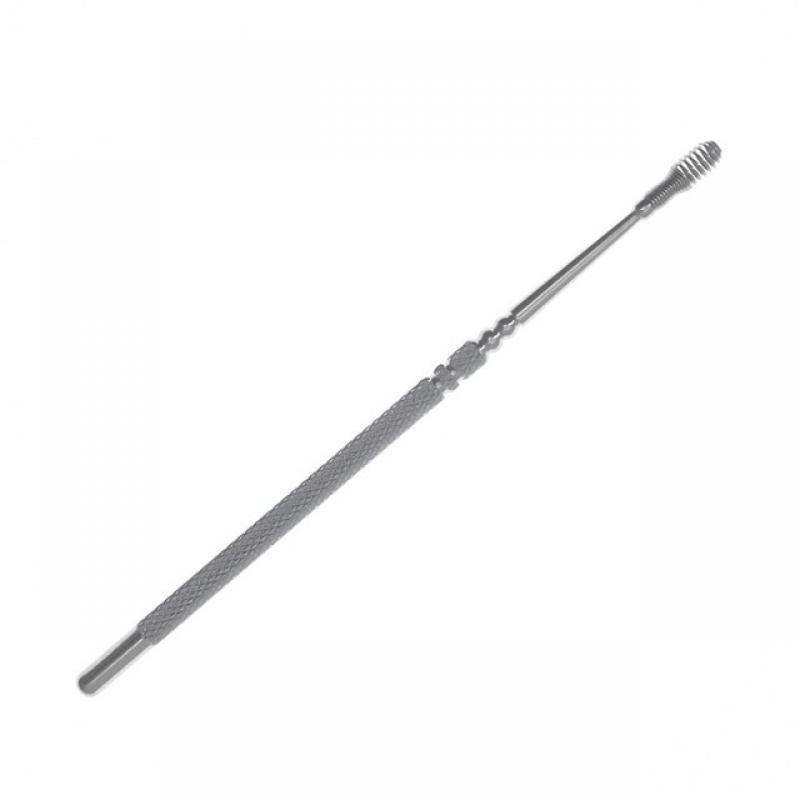 1pc Ear Wax Remove Kit Portable Spiral Stainless Steel Earpick Curette Ear Wax Remover Spring Ear Clean Ear Pick Cleaning Tools