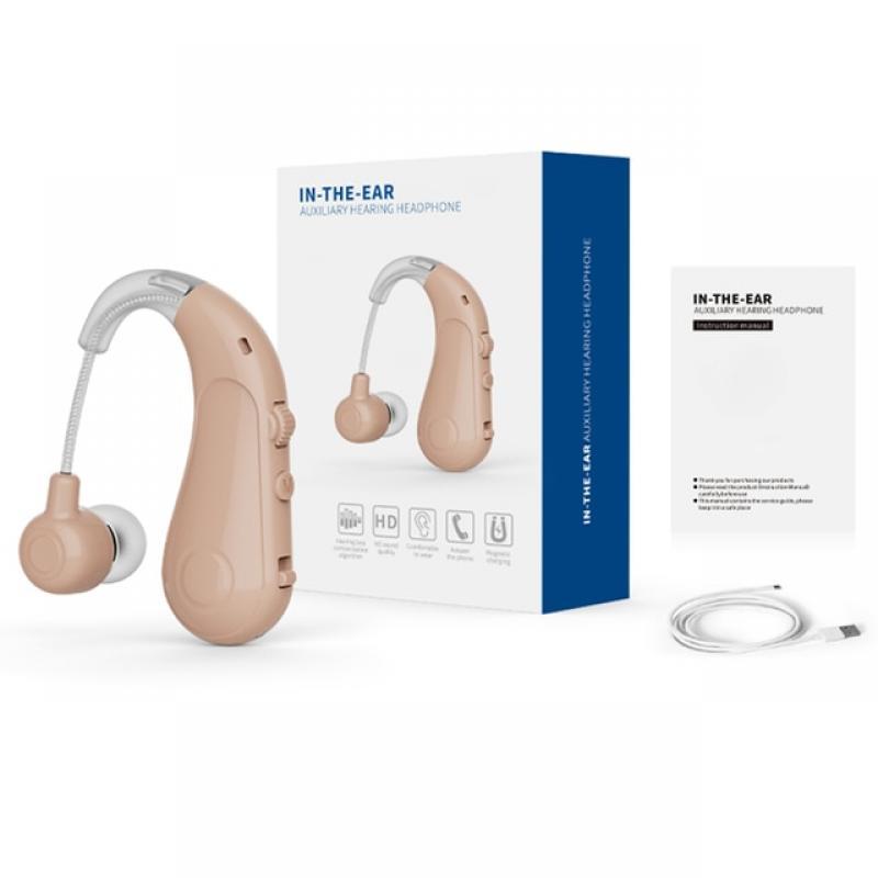 AiQUE Recharge Ear Hearing Aids Mini Powerful Sound Amplifier Invisible Listen Deafness High Quality Batteries Elderly Deaf