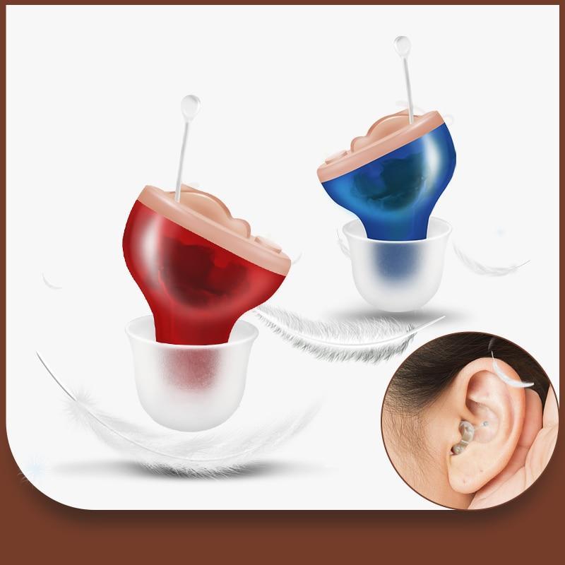 Hearing Aids Small Inner Ear Invisible Hearing Aid Adjustable Wireless Mini CIC Left/Right Ear Best Sound Amplifier Hearing Loss