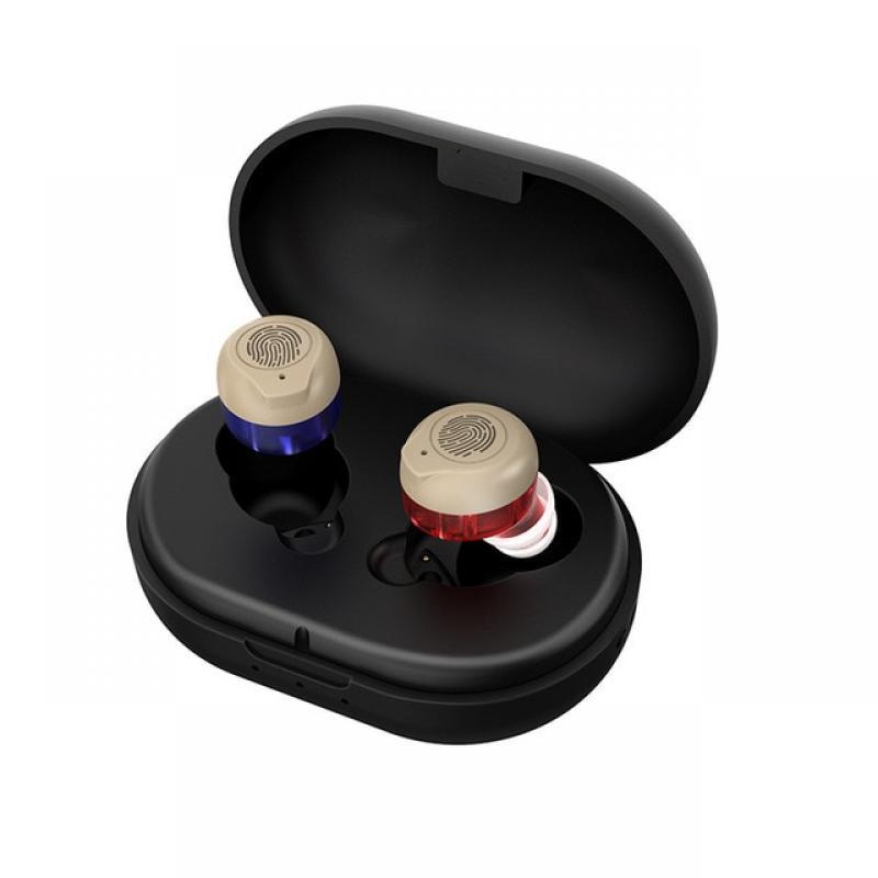 Hearing Aid Magnetic Rechargeable Portable Bluetooth Elderly Hearing Aid Hearing Impaired Low Noise Sound Amplifier Adjustable