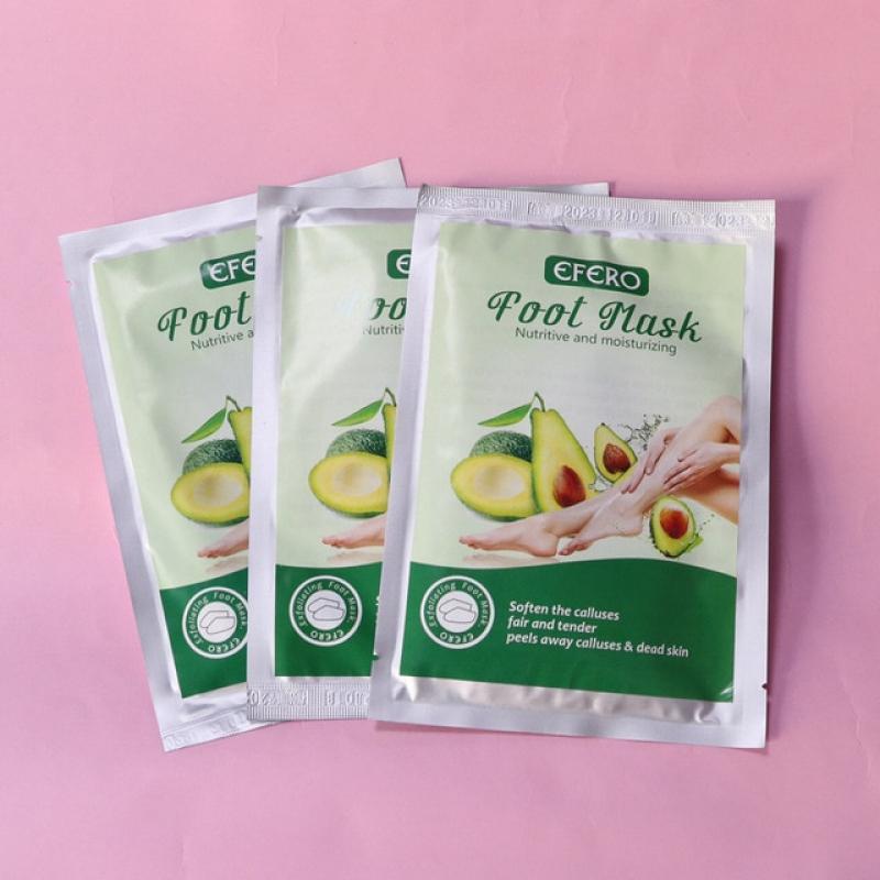 1 Pair Avocado Exfoliating Foot Mask Remove Dead Skin Cuticles Baby Care Peeling Foot Film Socks for Pedicure Breathable