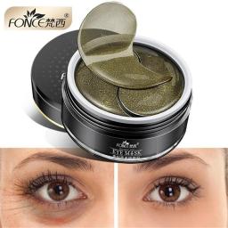 Korean Skin Care Black Tea Collagen Gel Eye Patches Mask Plant For Eyes Remover Dark Circles Anti Age Bag Eye Wrinkle 60 Piece