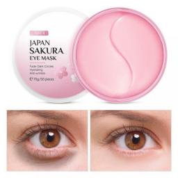 LAIKOU Sakura Essence Collagen Eye Mask Moisturizing Gel Eye Patches Remove Dark Circles Anti Age Bag Eye Wrinkle Skin Care 70g