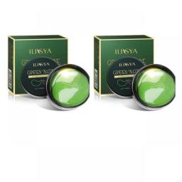 Ilisya--Collagen Eye Mask 24K Gold Eye Patch Seaweed Eye Dark Circles Anti-Puffiness Anti-Aging Moisturizing Eyes--60pcs