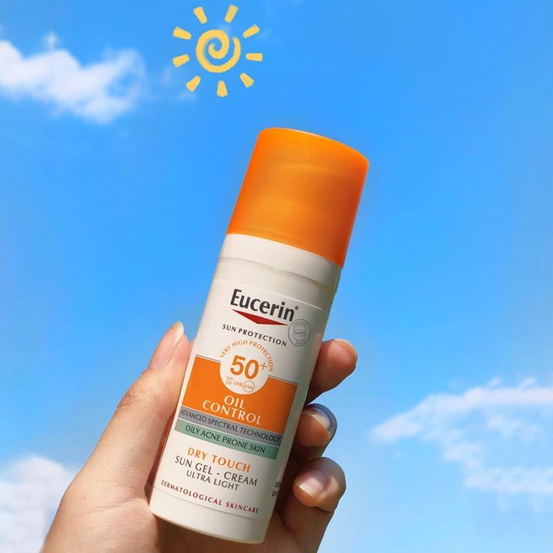 Original Eucerin Facial Sunscreen SPF50+ Anti pigmentation Oil Control Sunblock Sun Gel Face Body Sunscreen 50ml