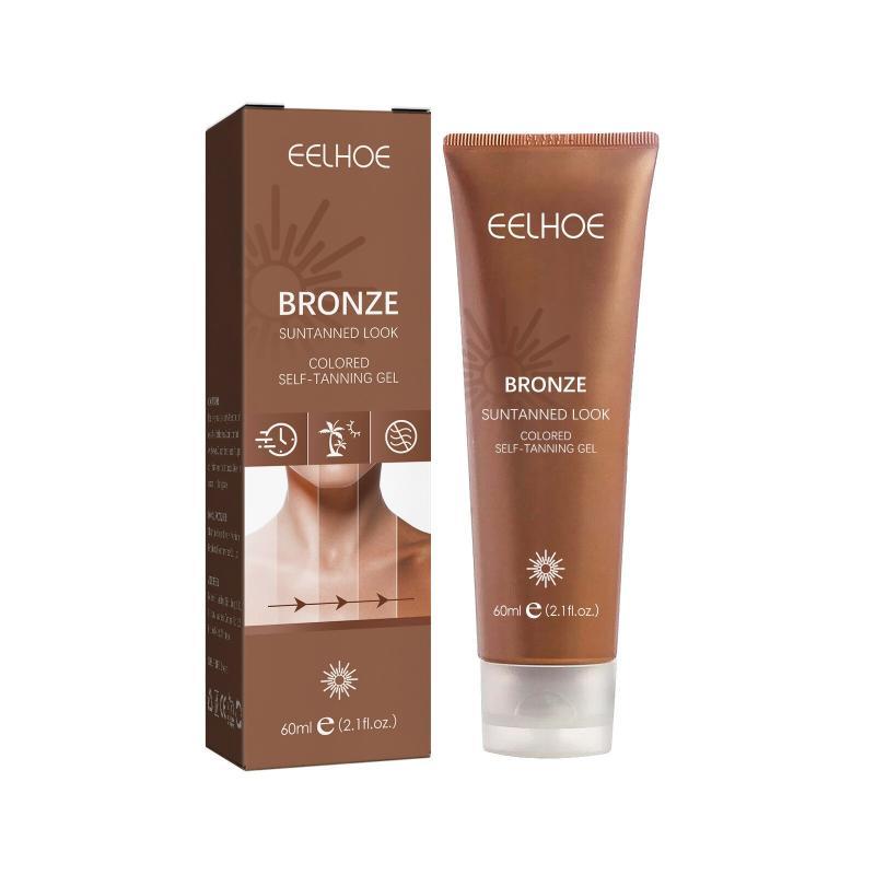 60ml Bronze Tinted Self Tanning Gel Suntanned Look Tan Body Lotion Mild Formula