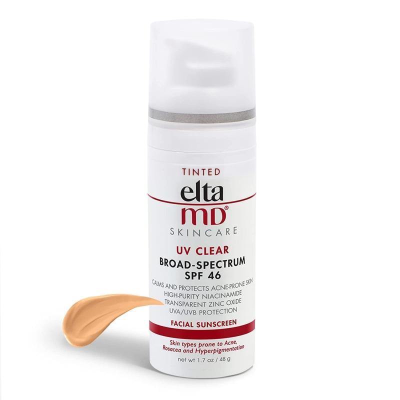 Elta MD UV SPF46 Tinted Face Sunscreen Tinted Broad-Spectrum Face Sunscreen Isolation Primer for Sensitive Skin 48g