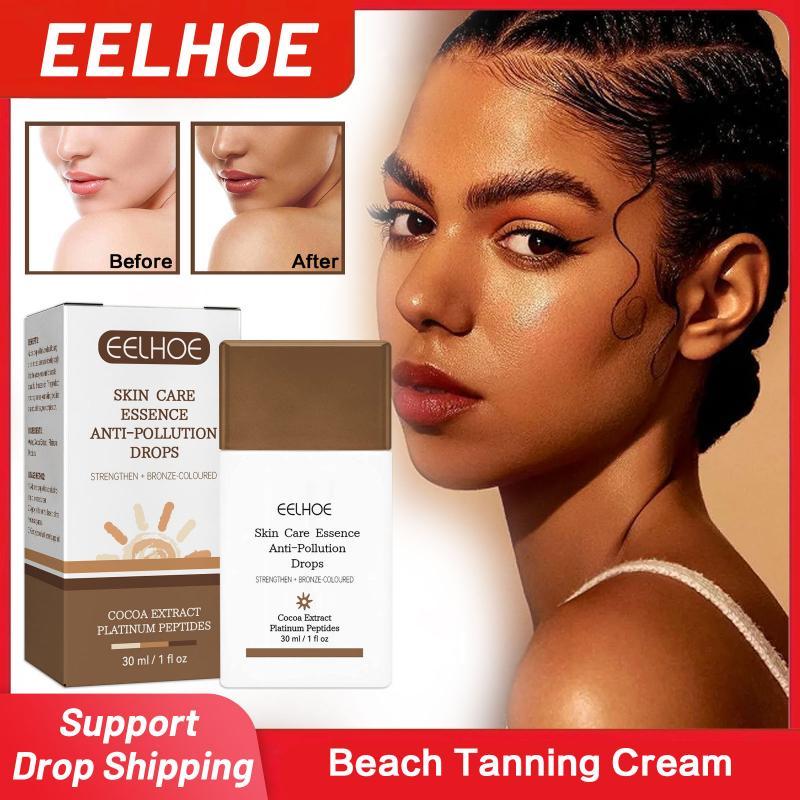 Beach Tanning Cream Intensive Tanning Boosting Lotion for Men Women Face Body Bronzer Gel Natural Accelerator Tanning Cream 30ml