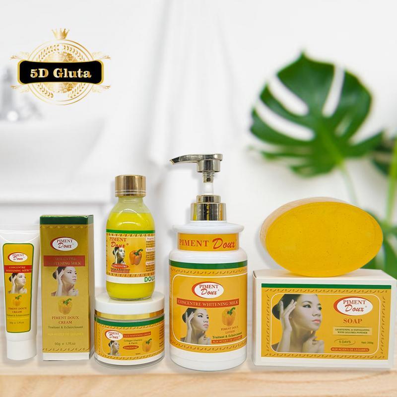 PIMENT DOUX Skin Care Set Removes Blemishes Pigment Scars Sunburn Spots Even and Pure Skin Tone with Contains phytic acid