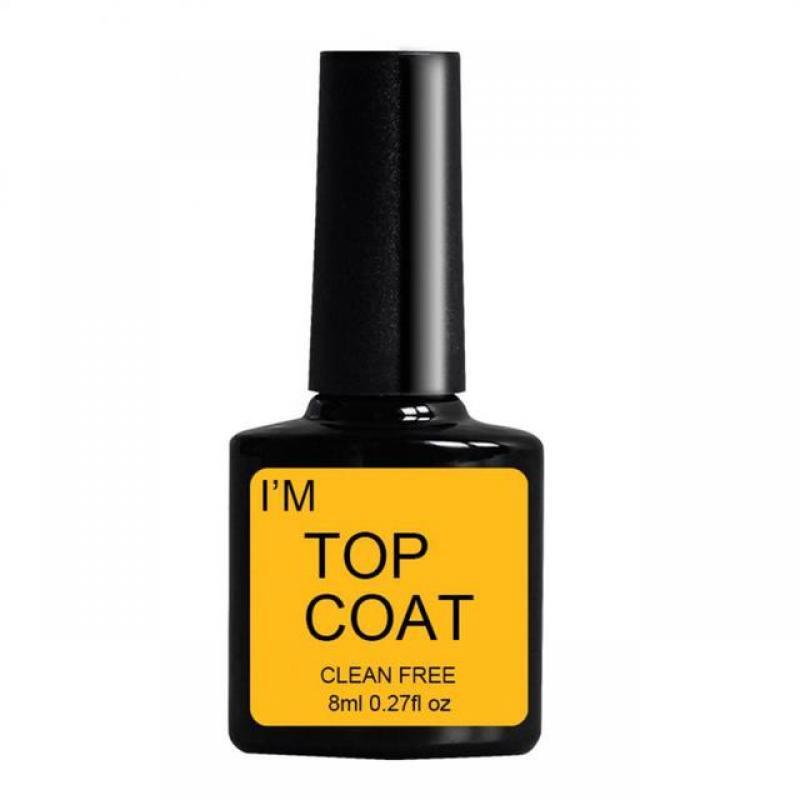 Nail Art Top Base Coat Gel Polish Matte Frosting Rubber Seal UV Neon Art Design Nail Art Hybrid Tops Nail Accessories Nail Charm