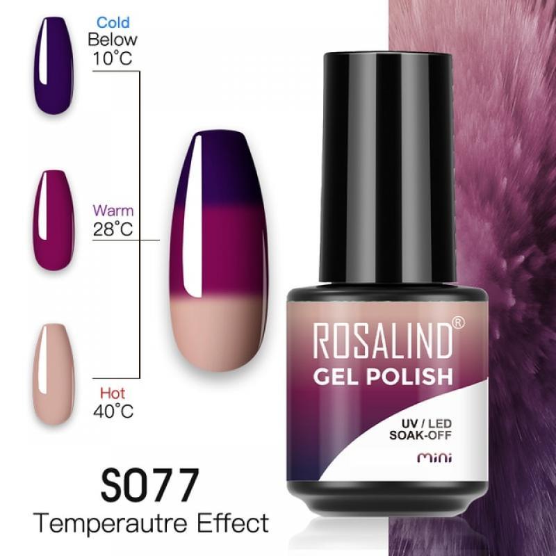 ROSALIND Summer Gel Nail Polish Base Top Matte Coat For Nail Art Design Semi-Permanent Vanish Hybrid Soak Off Nail Gel New