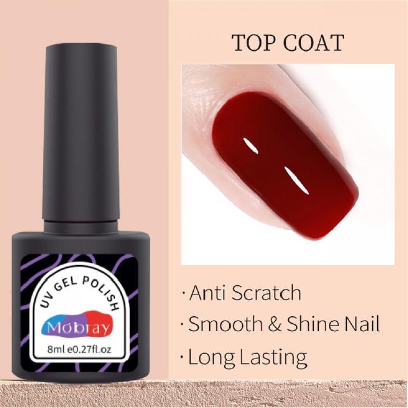 Mobray 8ML Nail Stamping Gel Polish Black White Colorful Painting Polish Semi Permanent Soak Off UV Stamp Gel For Nail Art