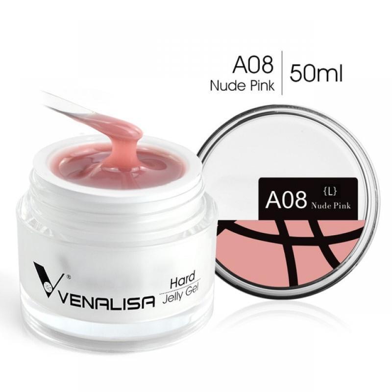 50ml Hard Jelly Nail Extension Gel Nail Builder Art French Nail Gum Venalisa Clear Natural Color Soak Off UV Construction Gel