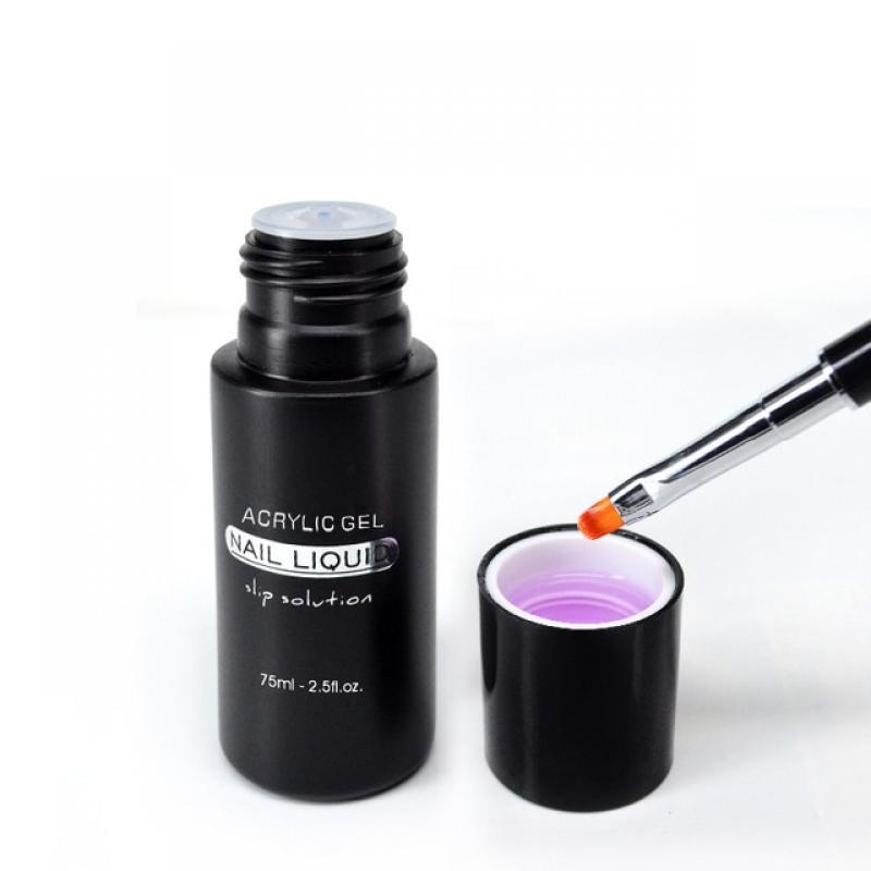 Acrylic Nail Gel Liquid For Soak off UV LED Extension Gel Nail Brush Slice Tip Gel Nail Polish Manicure Gel Nail Slip Solution