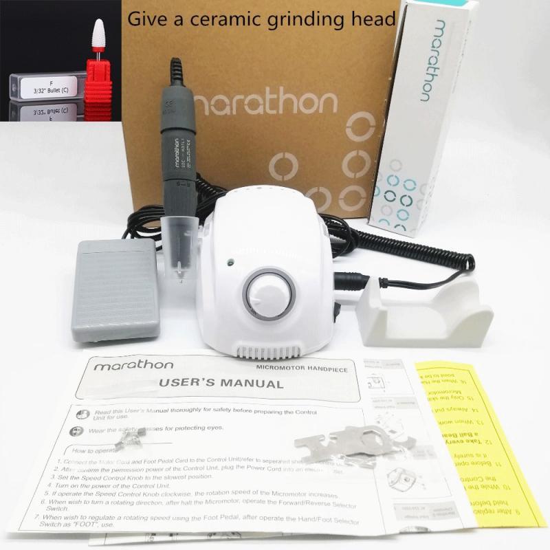 new STRONG MARATHON Champion-3 H37L1 handle 35000rpm electric nail drill electric drill STRONG 210 manicure machine nail tool