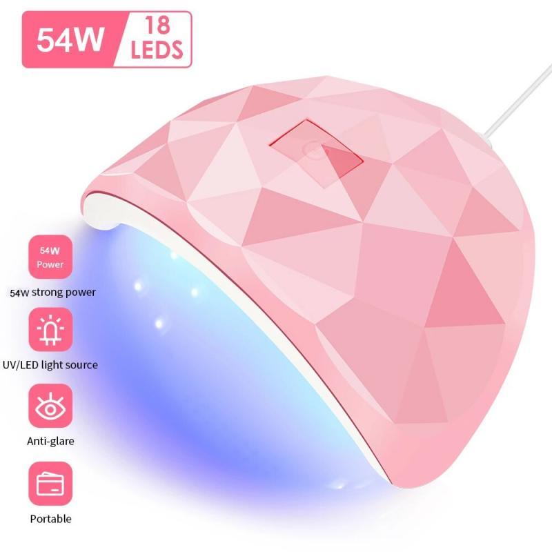 LED Nail Dryer Lamp For Nails 18 UV Lamp Beads Drying All Gel Polish USB Charge Professional Manicure Equipment