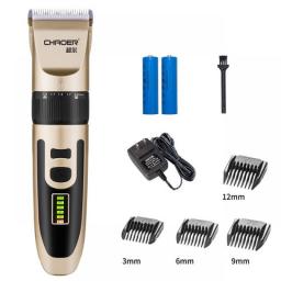 Professional Hair Trimmer Rechargeable  Lithium Battery Cutting Machine Hone Men Clipper LED Display Replacement Blade Wireless