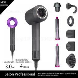 Super Leafless Hair Dryers Professional Blow Dryer For Home Appliance Negative Ionic Blow Hair Dryer With Salon Style Style Tool