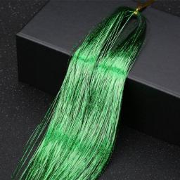 100cm/93 Cm Holographic Hair Accessories Glitter False Hair Tinsel Sparkle Extensions 120 Strands Bling Twinkle Hair Extension