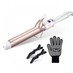 CkeyiN Professional LCD Digital Hair Curler Electric Curling Iron Curling Hair Tools Curling Wand Ceramic Styling 32mm 25mm 19mm