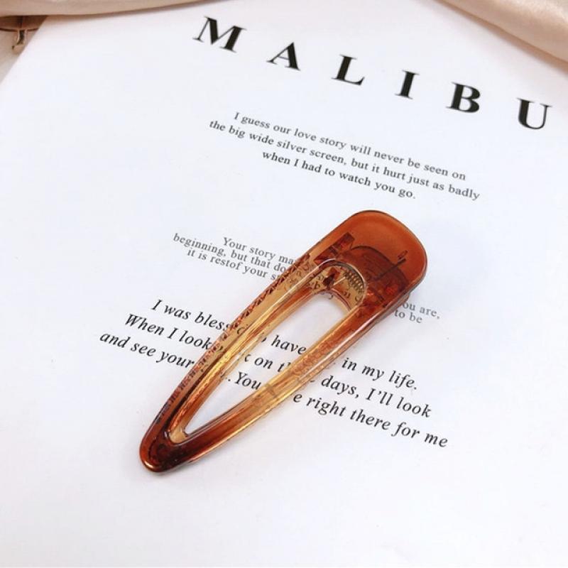 Simple Hair Clips Transparent Size Hairpin Top Duckbill Clip Styling Tools Barrettes for Women Girls
