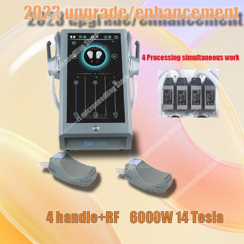 EMSlim Machine EMSzero Neo 6000w 14 Tesla  4 Handle RF and EMS Pelvic Stimulation Pad optional Muscle Body Sculpting Hiemt