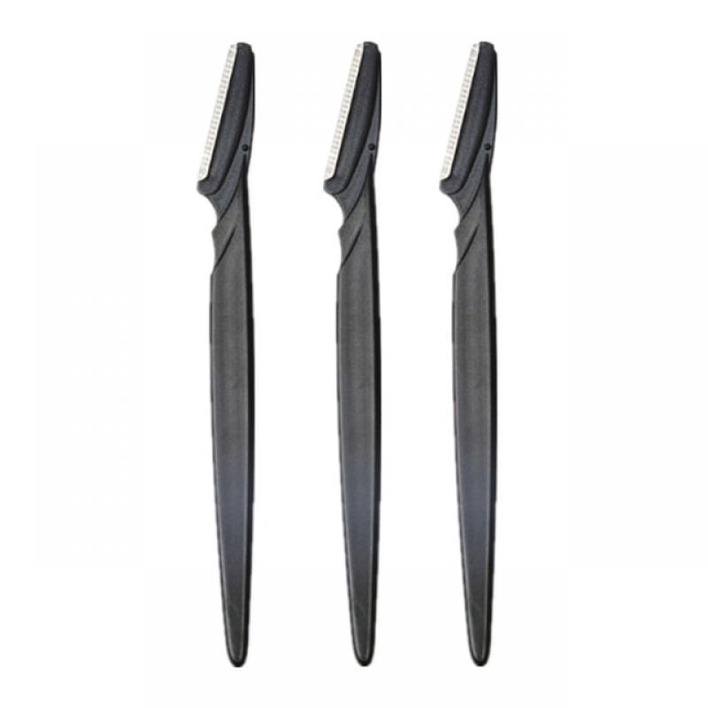 3Pcs Women's Razors Makeup Facial Eyebrow Lip Razor Hair Remover Sharp Stainless Steel Cutting Knife Safety Razor