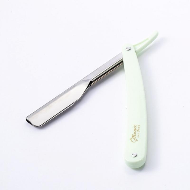 1PCS 2-color In 2022, The New Men's Manual Razor Straight Edge Stainless Steel Razor Folding Razor Blade