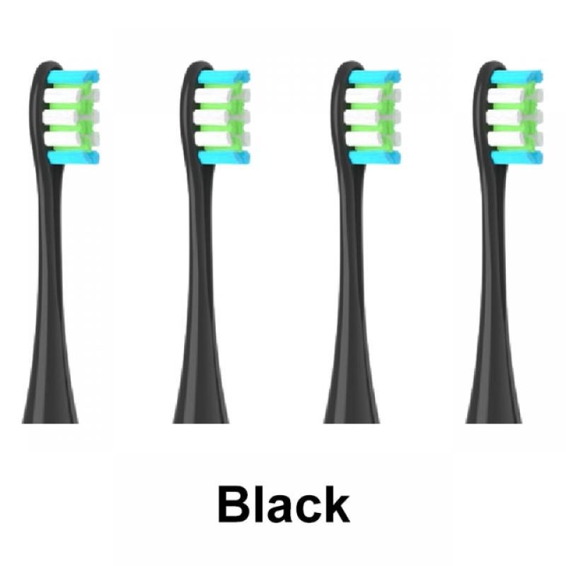 4PCS Replacement Heads For Oclean Flow/X/ X PRO/ Z1/ F1/ One/ Air 2 /SE Brush Heads Soft DuPont Sonic Toothbrush Vacuum Bristle