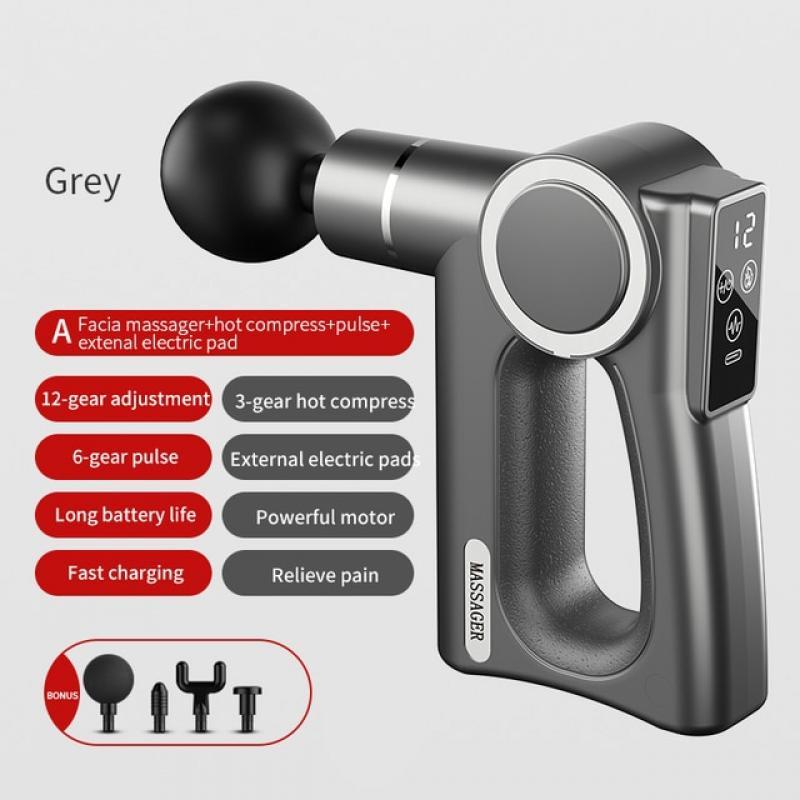 Fascia Gun for Whole Body Massage Suitable for Fitness and Relaxation Use Portable Cloth Wrap Fascia Gun 4 massage Heads