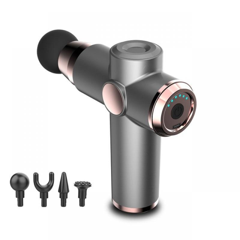JXP Electric Pistol Massager Portable Massage Gun Mini LCD Neck Body Therapy Fitness Vibrators Muscle Relaxation Pain Masajeador