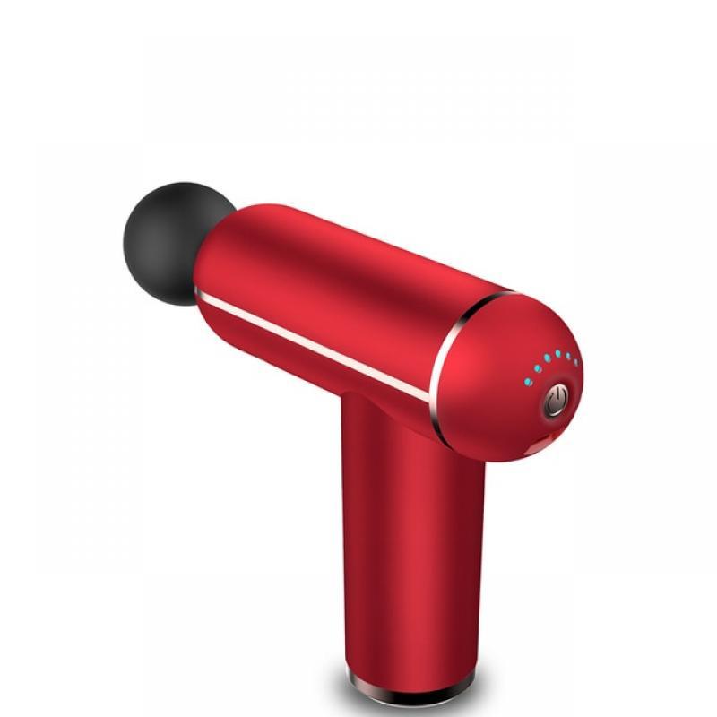 LCD Fascia Gun 4 Massage Heads Full Body Massage to Relieve Muscle Pain Portable Electronic Massager for Shoulder and Leg Relax