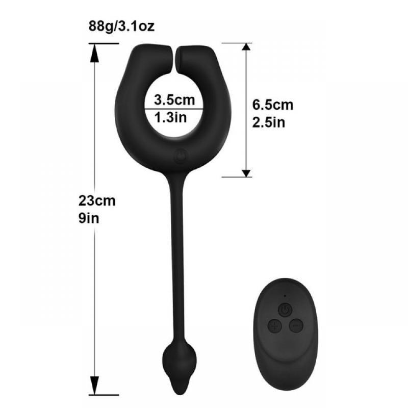 Penis Ring Vibrator For Men Masturbator Delay Ejaculation Prostate Massager Vibrating Egg Butt Plug Sex Toys Cock Anal Vibrator