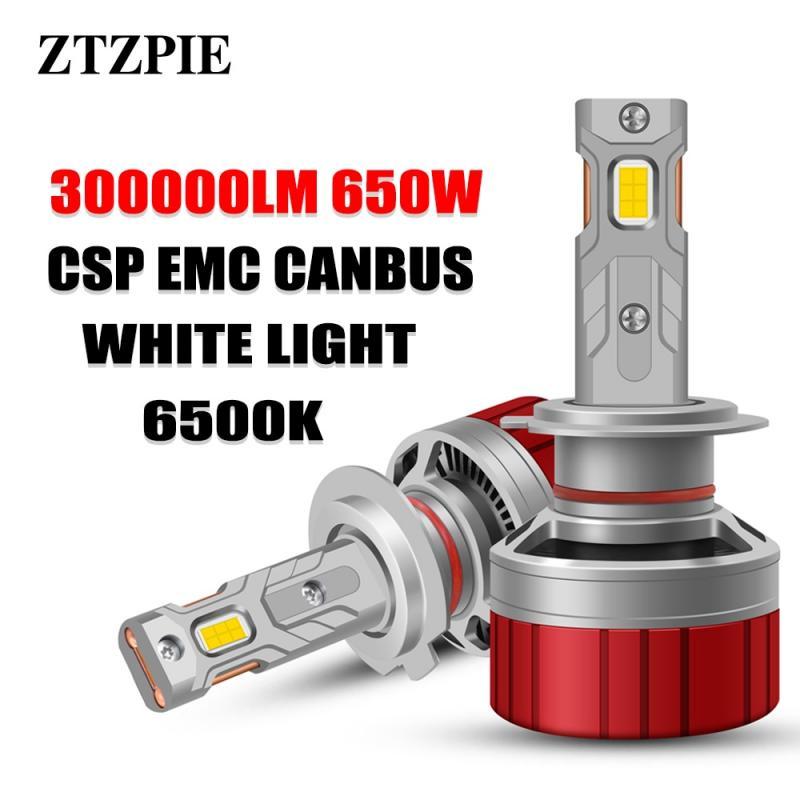 ZTZPIE 6500K HB3 HB4 9005 9006 H1 H7 H4 H11 9012 Bulb Canbus Led Lamp CSP 3570 Power Car Headlight H3 Light 600W 300000LM 12V