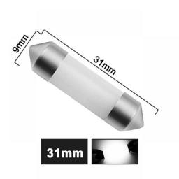 1 Pieces C5W LED Bulb Festoon 31mm 36mm 39mm 41mm C10W COB 12V 6500K White Car Interior Reading Light Trunk License Plate Lamp