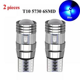2 PCS Car LED Bulb T10 W5W LED Light Canbus No Error 12V 5630 SMD 6500K White Auto Interior Dome Bulb Wedge Side Trunk Lamps