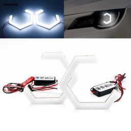 2pcs NEW Angel Eyes 70mm 80mm 86mm 90mm Halo Ring For Car Motorcycle Truck Led Fog Light DRL Headlight 9-30V