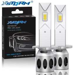 XSTORM H1 H3 LED Bulb Headlight Lamps Mini 20000LM 6500K CSP Super Bright High Low Beam For Car Fog Lights 12V White Automobile