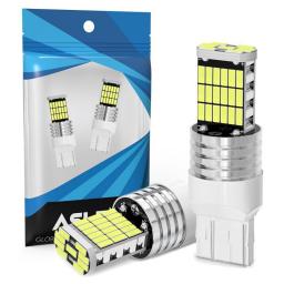 2PCS W21/5W 7443 T20 7440 W21W WY21W T25 3157 BA15S P21W PY21W BAU15S P21/5W LED Bulbs 4014SMD 1600LM Car Light White Amber Red