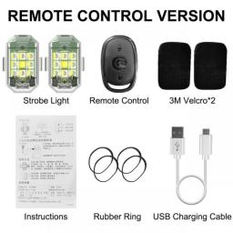 Car Strobe Light Remote Lamp Warning Flash Led Wireless Control Waterproof Bike Scooter Anti-collision Indicator