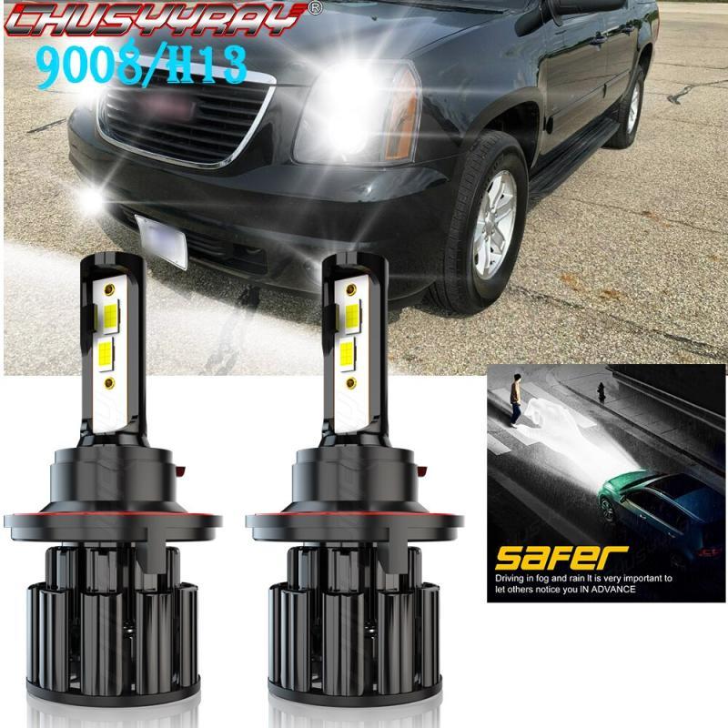 CHUSYYRAY 9008 Led Headlight Lamp For Car CSP Chip 9008 H13 Bulbs Super High Bright Compatible For GMC Yukon 2007-2014